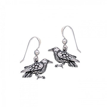 Drawn by the Raven mystery ~ Sterling Silver Earrings TE1176 - Jewelry